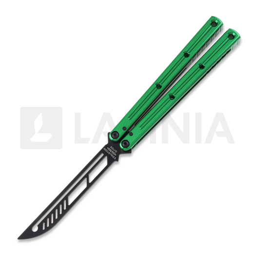Тренировочный балисонг Squid Industries Krake Raken Trainer V2.5 Inked Green