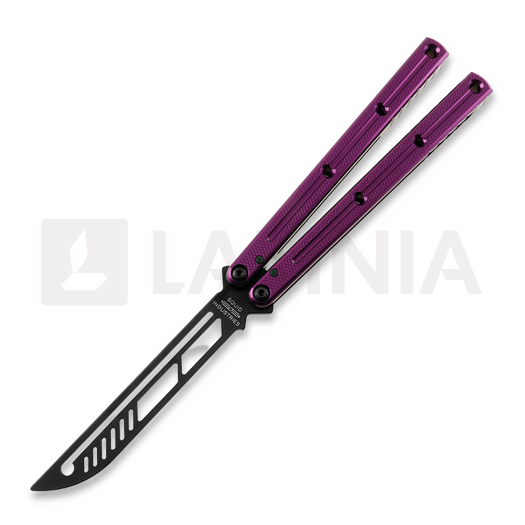 Cvičné nož motýlek Squid Industries Krake Raken Trainer V2.5 Inked Purple