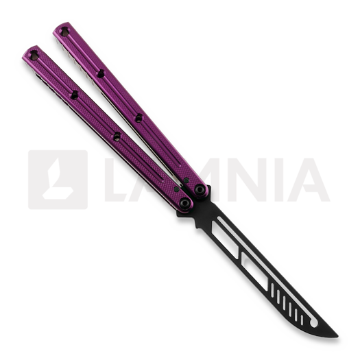 Balisong trainer Squid Industries Krake Raken Trainer V2.5 Inked Purple