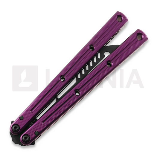 Balisong trainer Squid Industries Krake Raken Trainer V2.5 Inked Purple