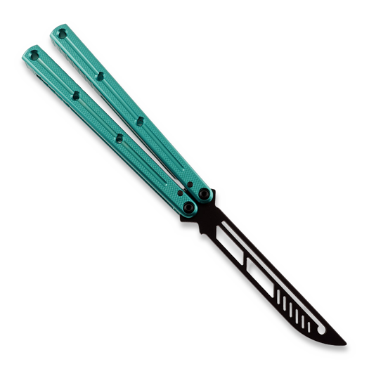 Balisong trainer Squid Industries Krake Raken Trainer V2.5 Inked Teal