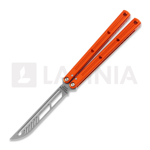 Balisong trainer Squid Industries Krake Raken Trainer V2.5, pomarańczowa