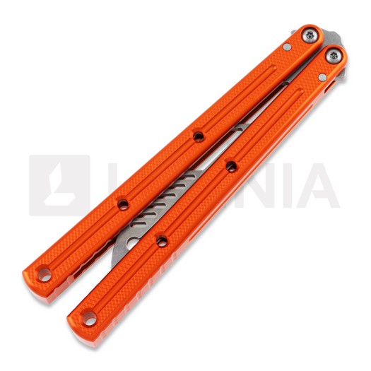 Squid Industries Krake Raken Trainer V2.5 balisong trainer, 橙色