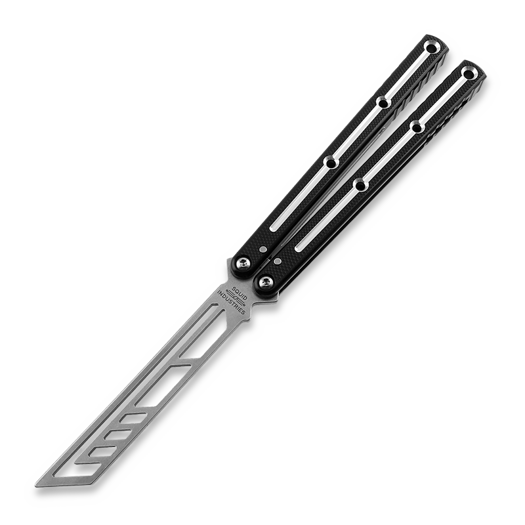 Squid Industries Dual-Tone Krake Raken Trainer V3 balisong trainer, fekete