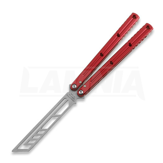 Squid Industries Krake Raken Trainer V3 balisong trainer, rød