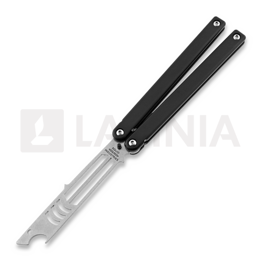 Тренировочный балисонг Squid Industries Mako Bottle Opener, чёрный