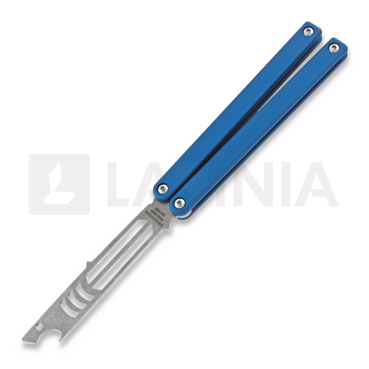 Squid Industries Mako Bottle Opener balisong trainer, blue