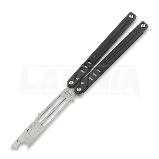 Balisong trainer Squid Industries Mako Bottle Opener V5, melns