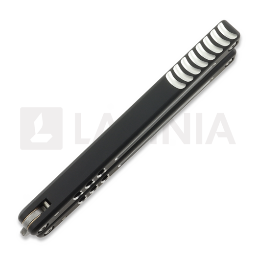 Squid Industries Mako Bottle Opener V5 balisong trainer, Dual Tone Black