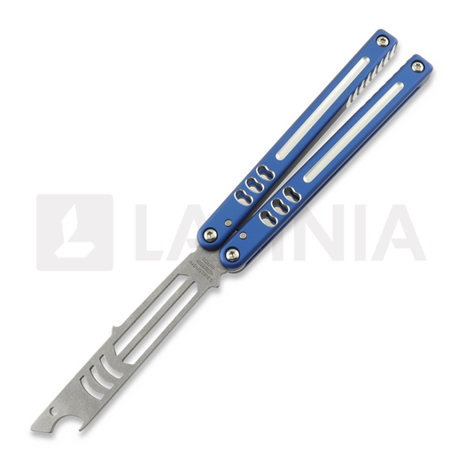 Squid Industries Mako Bottle Opener V5 Bali-song Trainingsmesser, Dual Tone Blue