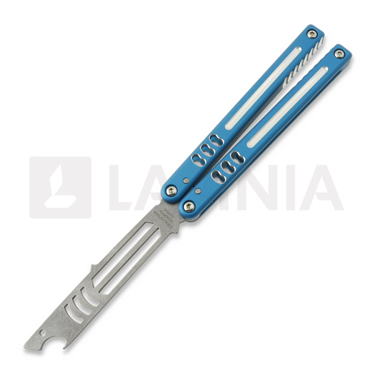 Squid Industries Mako Bottle Opener V5 balisong trainer, Dual Tone Teal