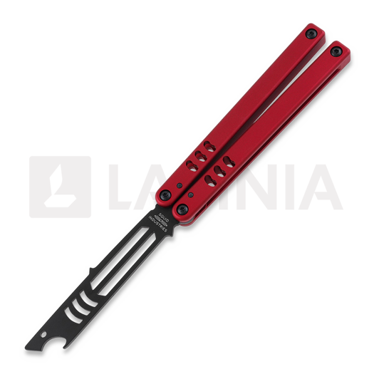 Squid Industries Mako Inked Red V4.5 balisong trainer