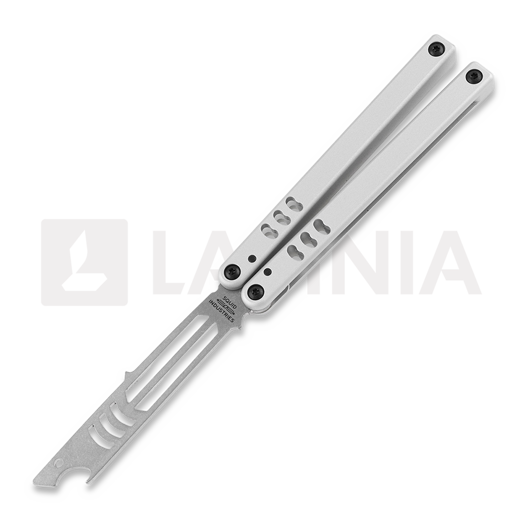 Squid Industries Mako Silver V4.5 balisong trainer
