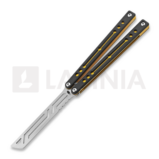 Squid Industries Nautilus balisong trainer, gold