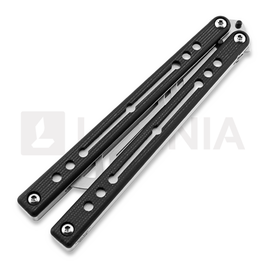 Squid Industries Nautilus Silver balisong trainer