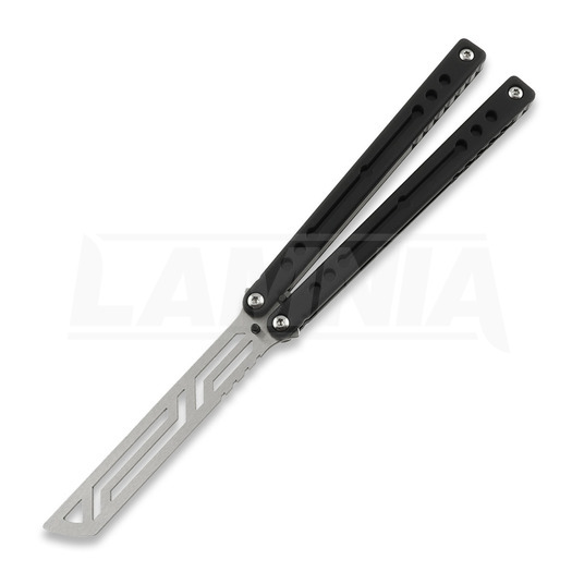Squid Industries Nautilus V2 balisong trainer, crna