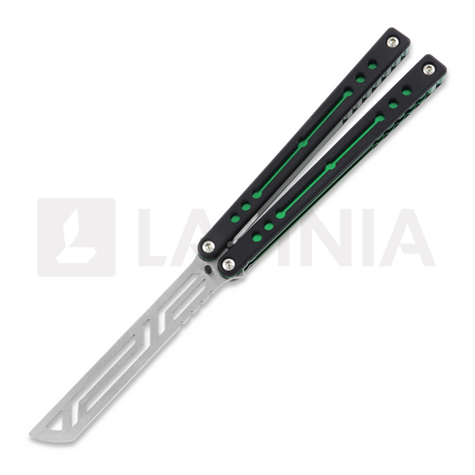 Coltello a farfalla per allenamento Squid Industries Nautilus V2, verde