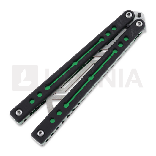 Тренировочный балисонг Squid Industries Nautilus V2, зелёный