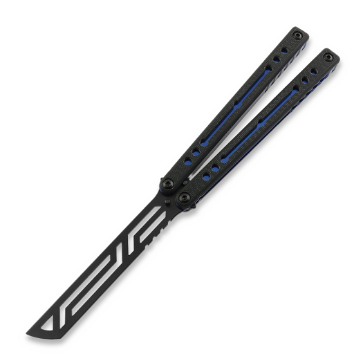 Balisong trainer Squid Industries Inked Nautilus V2, น้ำเงิน