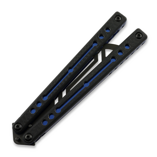 Balisong trainer Squid Industries Inked Nautilus V2, sinine