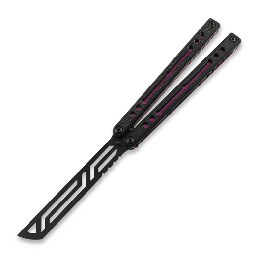Balisong trainer Squid Industries Inked Nautilus V2, purpurowa