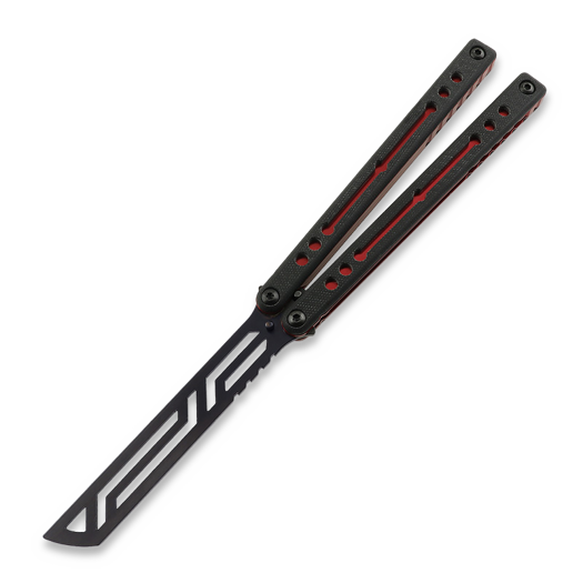 Balisong trainer Squid Industries Inked Nautilus V2, червоний