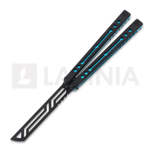 Squid Industries Inked Nautilus V2 balisong träningsknivar, teal