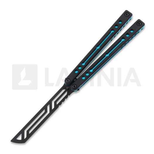 Squid Industries Inked Nautilus V2 balisong trainer, teal