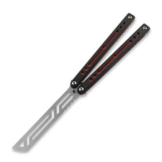 Balisong trainer Squid Industries Nautilus V2, czerwona
