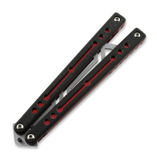 Balisong trainer Squid Industries Nautilus V2, punane