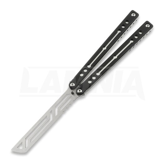 Squid Industries Nautilus V2 balisong trainer, silver
