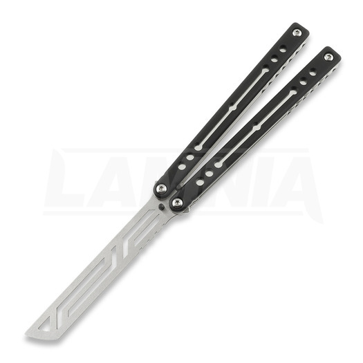 Squid Industries Nautilus V2 balisong trainer, silver