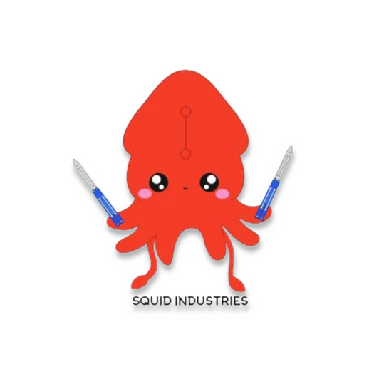 Squid Industries Squiddly the Kawaii Squid Sticker