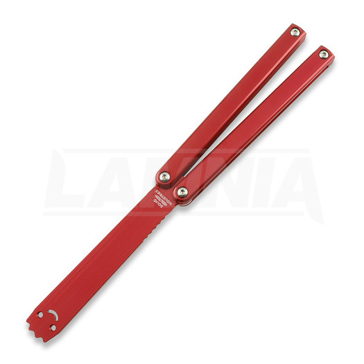 Balisong trainer Squid Industries Squiddy-AL, rosu