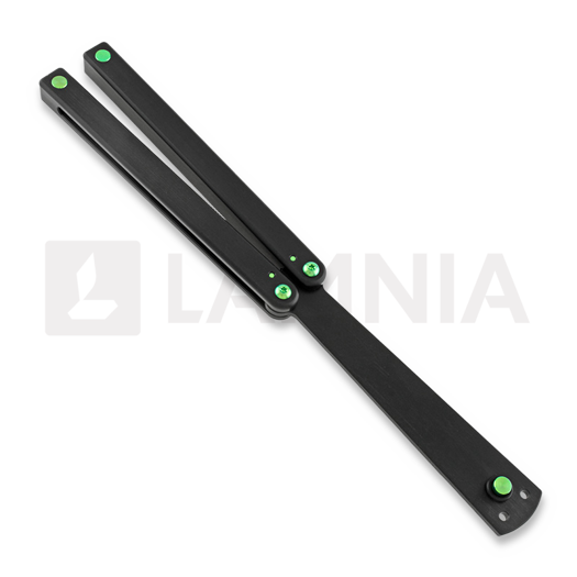 Squid Industries Squiddy-B Ti-Mod balisong trainer, 綠色