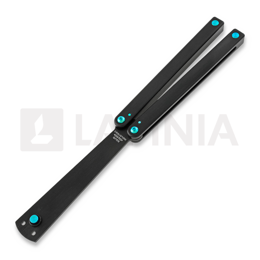 Squid Industries Squiddy-B Ti-Mod balisong trainer, teal