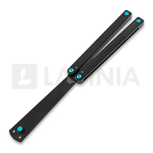 Squid Industries Squiddy-B Ti-Mod balisong trainer, teal