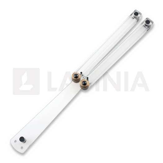 Coltello a farfalla per allenamento Squid Industries Squiddy-C, transparent