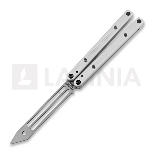 Cvičné nož motýlek Squid Industries Squidtrainer V3.5, silver