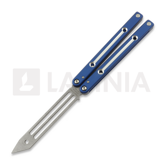 Navaja mariposa de entrenamiento Squid Industries Squidtrainer V4 Dual-Tone Blue