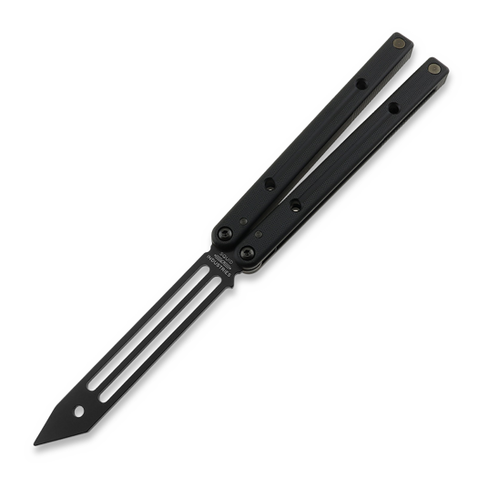 Squid Industries Inked Squidtrainer V4 balisong trainer, 검정