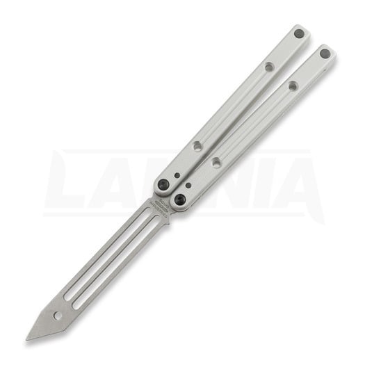 Squid Industries Squidtrainer V4 balisong trainer, silver
