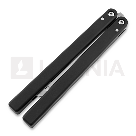 Squid Industries Triton balisong trainer, 黑色