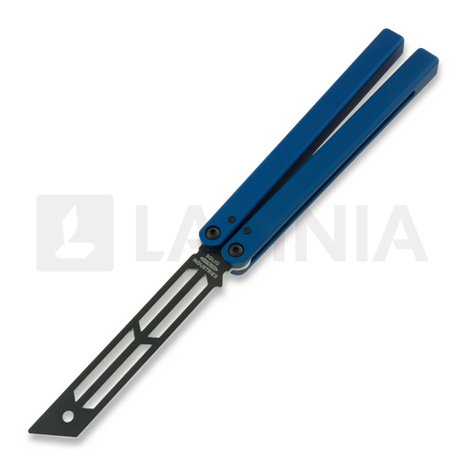 Balisong trainer Squid Industries Triton Inked, sinine
