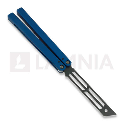 Balisong trainer Squid Industries Triton Inked, sinine