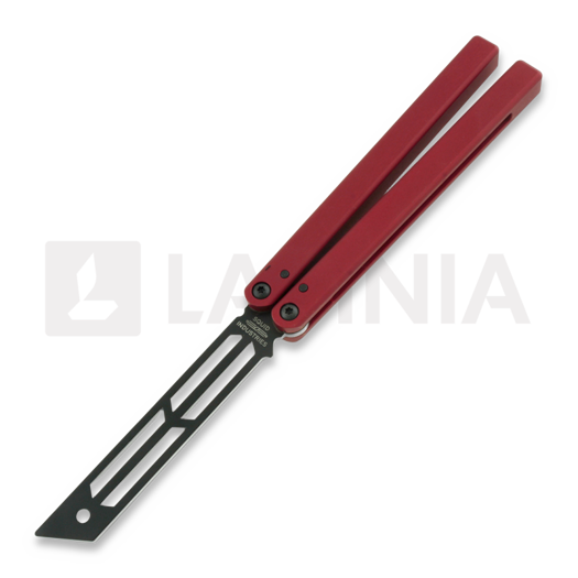 Balisong trainer Squid Industries Triton Inked, червоний