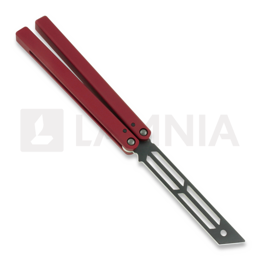 Squid Industries Triton Inked balisong trainer, 红色