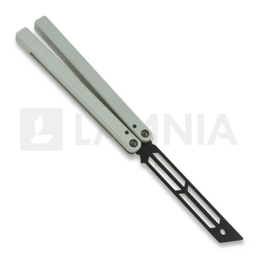 Squid Industries Triton Inked balisong trainer, silver