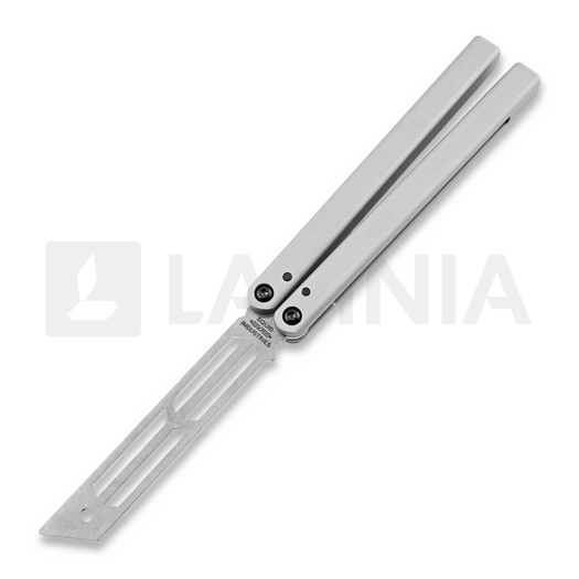 Balisong trainer Squid Industries Triton, silver