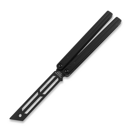 Navaja mariposa de entrenamiento Squid Industries Triton V2 Inked Black